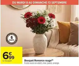 Carrefour Drive Orange - bouquet romance rouge offre