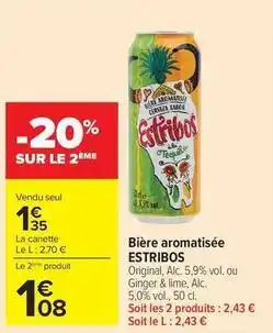 Carrefour Drive Estribos - bière aromatisée offre