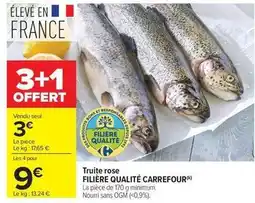 Carrefour Drive Carrefour - truite rose filiere qualite offre