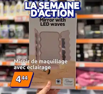 Shell - miroir de maquillage avec éclairage