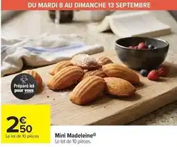 Carrefour Drive Mini madeleine offre