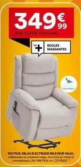 BUT Fauteuil relax electrique releveur offre