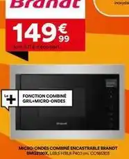 BUT Brandt - micro-ondes combiné encastrable offre