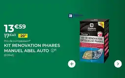 Feu Vert Abel auto - kit renovation phares manuel offre