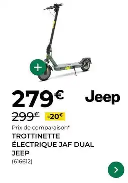 Feu Vert Jeep - trottinette électrique jaf dual offre