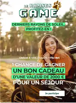 Feu Vert Feu vert - le ramses game offre