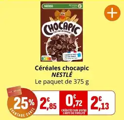 Coccinelle Express Nestlé Céréales chocapic offre