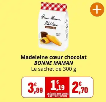 BONNE MAMAN Madeleine cœur chocolat
