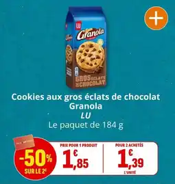 Coccinelle Express LU Cookies aux gros éclats de chocolat Granola offre