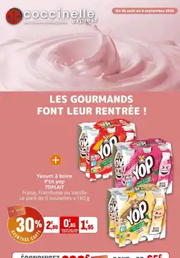 Coccinelle Express Yop yaourt à boire offre