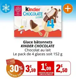 Coccinelle Express Kinder Glace bâtonnets offre
