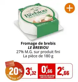 Coccinelle Express LE BREBIOU Fromage de brebis offre