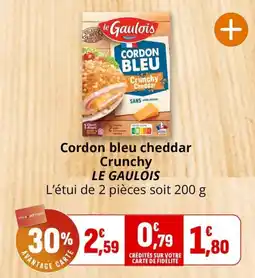 Coccinelle Express LE GAULOIS Cordon bleu cheddar offre