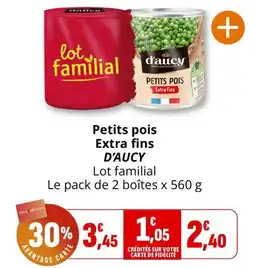 Coccinelle Express D'AUCY Petits pois offre