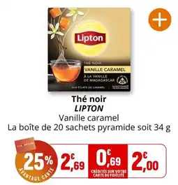 Coccinelle Express LIPTON Thé noir offre