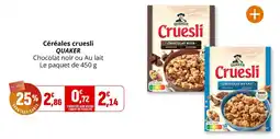 Coccinelle Express QUAKER Céréales cruesli offre