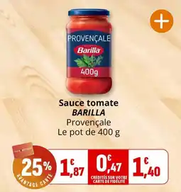 Coccinelle Express Barilla Sauce tomate Provençale offre