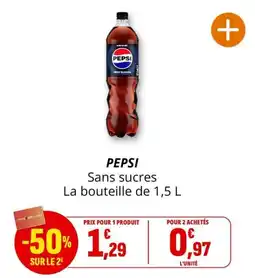 Coccinelle Express PEPSI Sans sucres offre