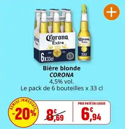 Coccinelle Express Corona Bière blonde offre
