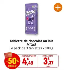 Coccinelle Express MILKA Tablette de chocolat au lait offre