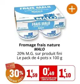 Coccinelle Express MALO Fromage frais nature offre
