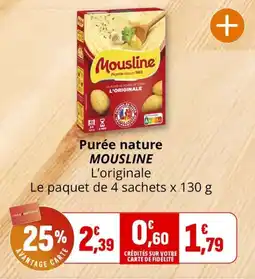 Coccinelle Express Mousline Purée nature offre