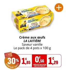 Coccinelle Express LA LAITIÈRE Crème aux œufs offre