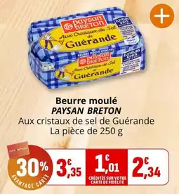 Coccinelle Express PAYSAN BRETON Beurre moulé offre