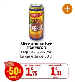 Coccinelle Express SOMBRERO Bière aromatisée offre