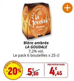Coccinelle Express LA GOUDALE Bière ambrée offre
