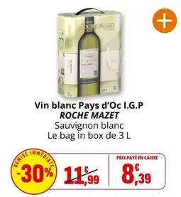 Coccinelle Express ROCHE MAZET Sauvignon blanc offre