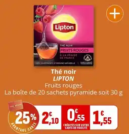 Coccinelle Express LIPTON Thé noir offre