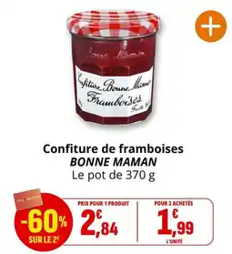 Coccinelle Express BONNE MAMAN Confiture de framboises offre