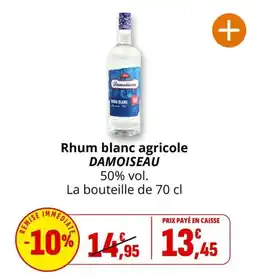 Coccinelle Express DAMOISEAU Rhum blanc agricole offre