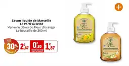 Coccinelle Express LE PETIT OLIVIER Savon liquide de Marseille offre