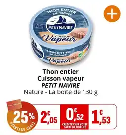 Coccinelle Express PETIT NAVIRE Thon entier offre