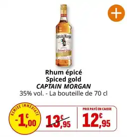 Coccinelle Express Captain Morgan Rhum épicé offre