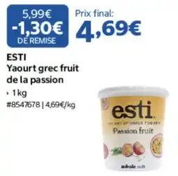 Costco ESTI Yaourt grec fruit de la passion offre