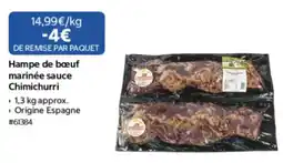 Costco Hampe de bœuf marinée sauce Chimichurri offre