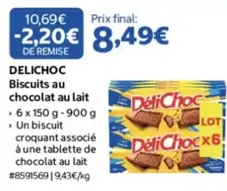 Costco Delichoc Biscuits au chocolat au lait offre