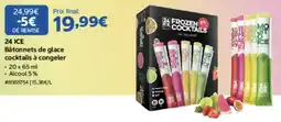 Costco 24 ICE Bâtonnets de glace cocktails à congeler offre
