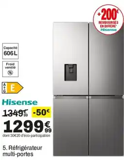 BUT Hisense Réfrigérateur multi-portes offre