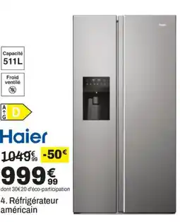 BUT Haier Réfrigérateur américain offre