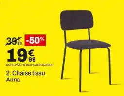 BUT Anna Chaise tissu offre