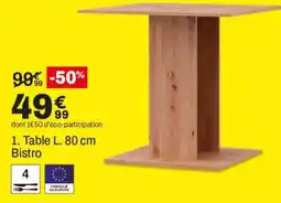 BUT Bistro Table L. 80 cm offre