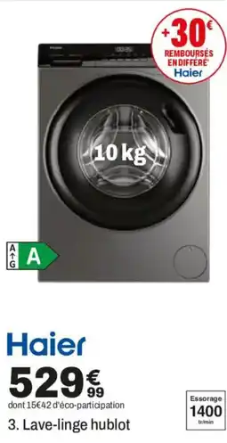 BUT Haier Lave-linge hublot offre