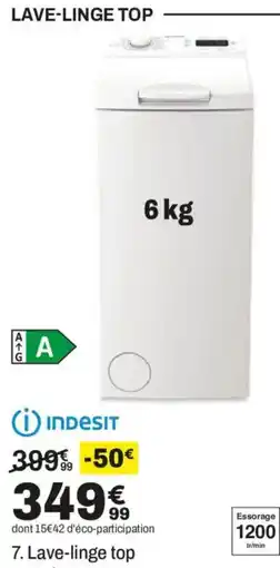 BUT INDESIT Lave-linge top offre