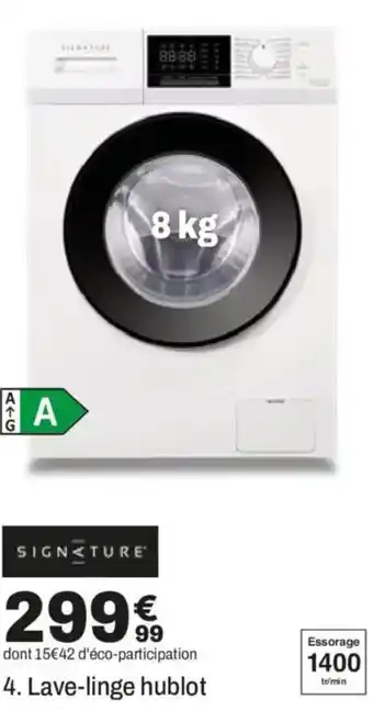 SIGNATURE Lave-linge hublot