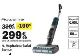BUT Rowenta Aspirateur balai laveur offre