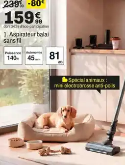 BUT Aspirateur balai sans fil offre